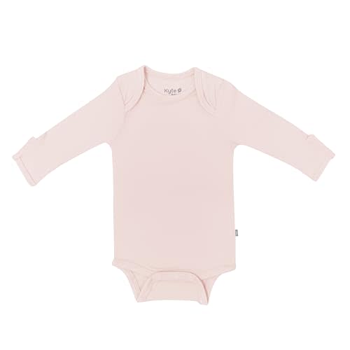 KYTE BABY Soft Bamboo from Rayon Long Sleeve Unisex Bodysuit, 0-24 Months
