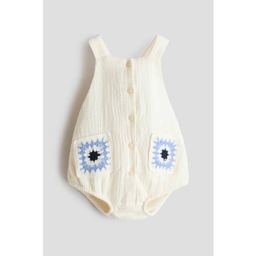 COTTON MUSLIN ROMPER SUIT