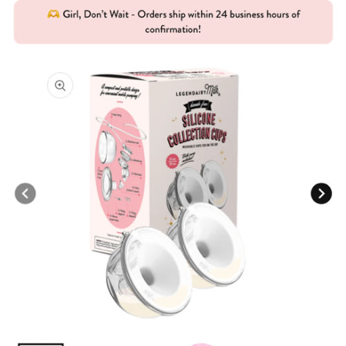 Silicone Milk Collection Cups | Legendairy Milk