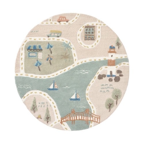 Activity Town 5' Round Performance Play Rug