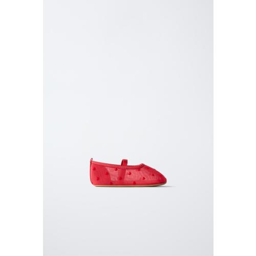 HEART BALLET FLATS - Red | ZARA United States