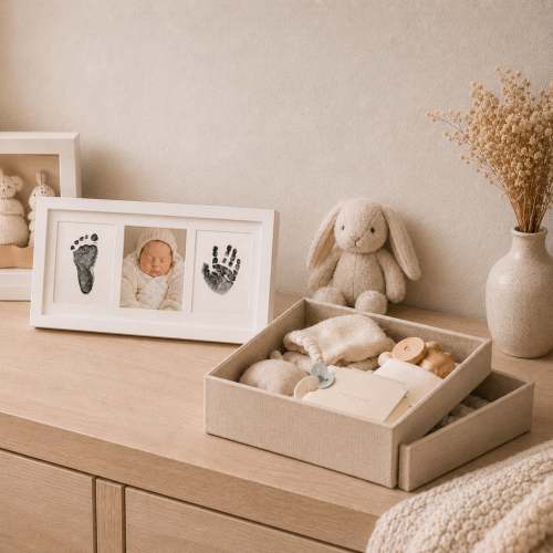 4-Pack Mess-Free Baby Hand & Footprint Kit with Frame Set - No Ink On Baby's Skin | Little Treasures