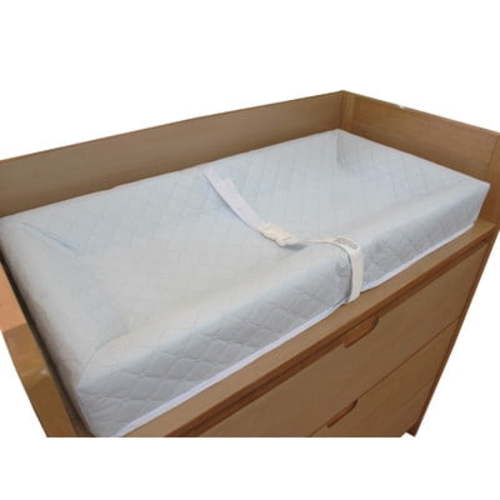 LA Baby 4-Sided Waterproof Diaper Changing Pad, 32" with Easy to Clean Quilted Cover