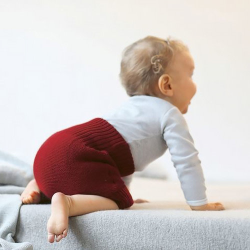 Disana Wool Diaper Cover for Babies — 100% Organic Merino Wool, Double-Knit, Made in Germany