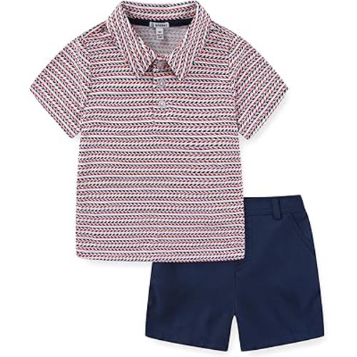 Sperry Baby Boys Short Sleeve Polo Shirt and Short Set for Infant to Toddlers
