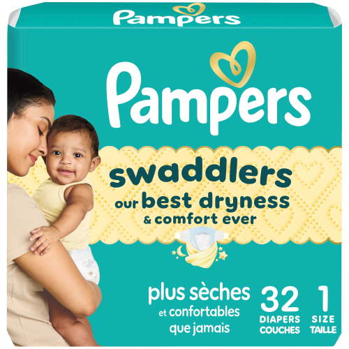 Pampers Swaddlers Diapers, Size 1 (8-14 lbs), Absorbent, Keeps Baby Dry and Comfortable, Skin Safe Disposable Baby Diaper - Walmart.ca