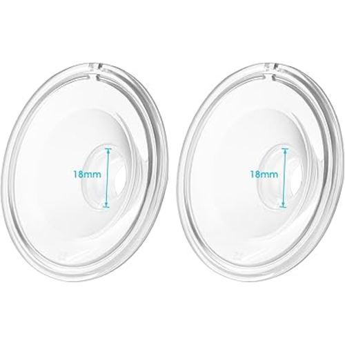 Silicone 18mm Flange Compatible with Momcozy/Tsrete/Kmaier Wearable Breast Pump,Shield/18mm Flange Insert Replacement, Use with Wearable S9|S10|S12|S9 Pro|s12 Pro Pump Parts/Accessories