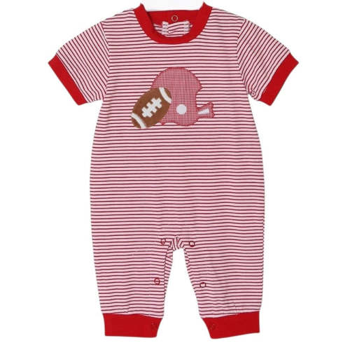 Football Romper- Red