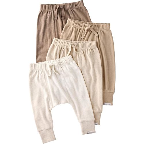 Jordan 4-Pack Jogger Baby & Toddler Pants 100% Organic Cotton Bottoms for Boys & Girls