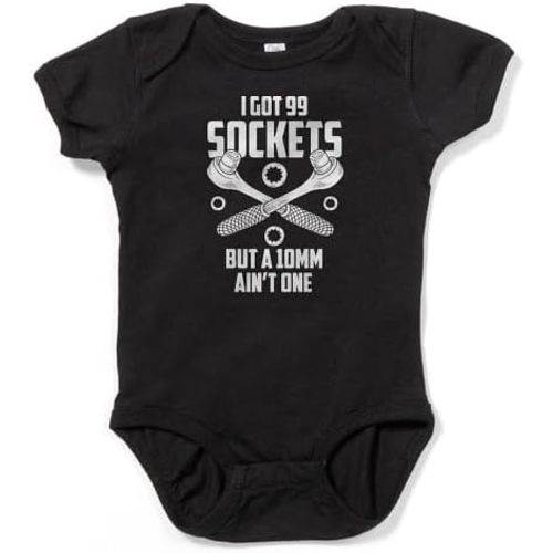 CafePress Car Mechanic I Got 99 Sockets Machinist Body Suit Infant Baby Bodysuit Romper