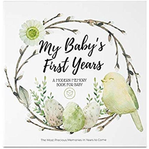 Baby First 5 Years Memory Book Journal - 90 Pages Hardcover First Year Keepsake Milestone Newborn Journal for Boys, Girls - All Family, LGBT, Single Mom Dad, Adoptive (Wonderland)