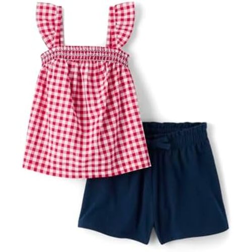 The Children's Place Baby Girls' And Toddler Sleeveless Tank Top and Shorts 2-piece Set