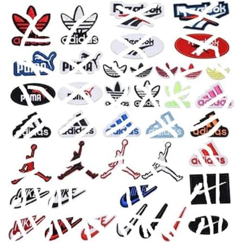 40 Pcs Iron on Patches for Clothing Embroidered Iron On Patch Hat Patches Clothing Jackets Hats Backpacks Jeans Vest Dress Shoes, Stikers Sewing Repair Decals (40 Pieces Mixed Patches)