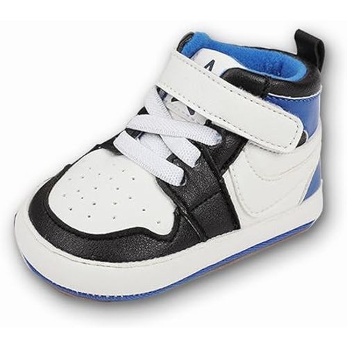 Clowora Unsex Baby Shoes Boys Girls Infant Sneakers Non-Slip Soft Rubber Sole Toddler Crib First Walker Lightweight Shoes