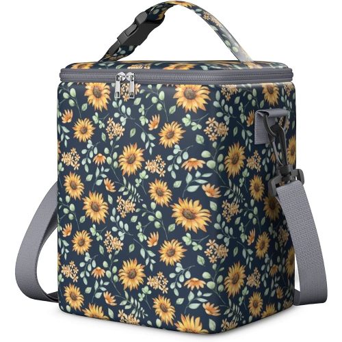 Breastmilk Cooler Bag with Ice Pack, Fits 6 Baby Bottles Up to 9 Ounce Insulated Baby Bottle Bag, Breast Milk Cooler on The go with Strap, Bottle Storage Bag for Nursing Mom Daycare