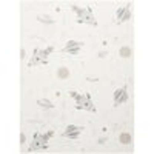 Nourison Astra Machine Washable Ivory Multicolor 5 ft. x 7 ft. Graphic Contemporary Area Rug 988959