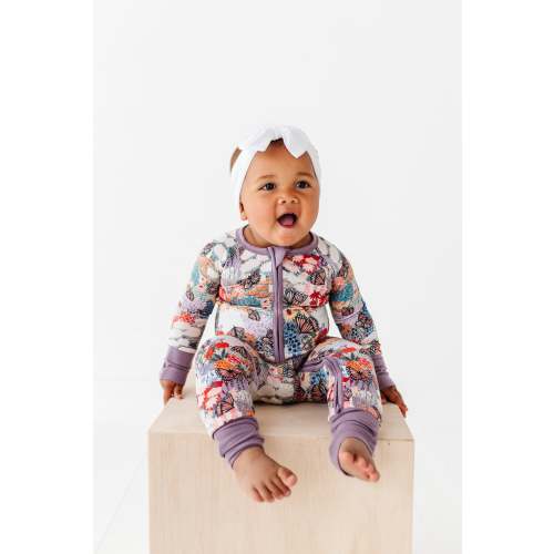 Wildwoven Monarch Meadows Zip Romper - 6-12