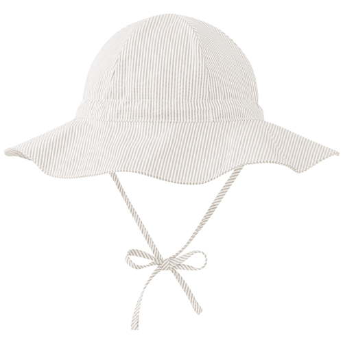 Zando Cotton Baby Sun Hat Breathable Wide Brim Infant Toddler Sun Hat Baby Boy Girl Sun Hat Summer Hat Sun Protection Beige 12-24 Months