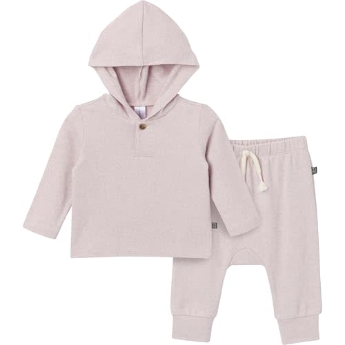 Modern Moments by Gerber Baby Hooded Hacci Top and Pant Set
