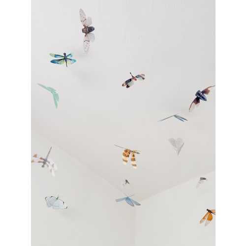 Paper Bug Garland: Dragonfly, Moth, Butterfly, Cicada, Lantern Fly Decorations