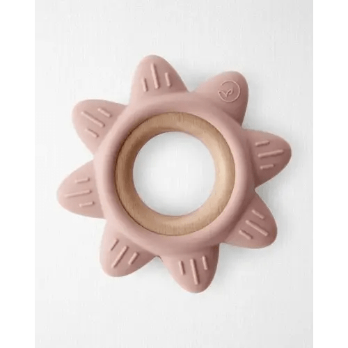 Baby Little Planet Silicone & Wood Teether - Pink - Little Planet | Carter's