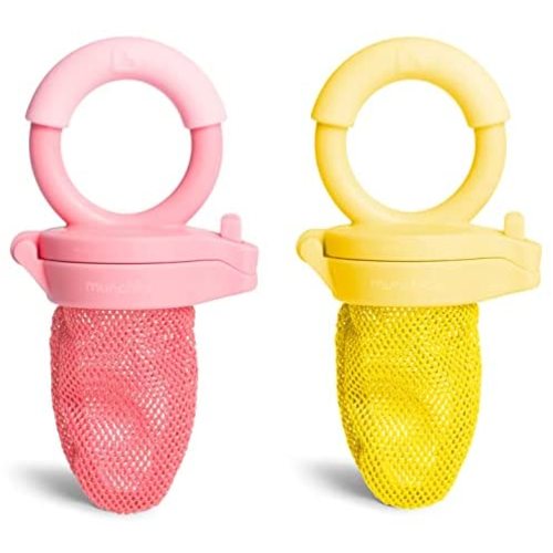 Munchkin Fresh Food Feeder, 2 Pack, Coral/Yellow