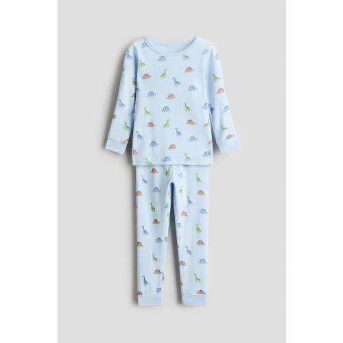 SNUG-FIT PRINTED COTTON PAJAMAS