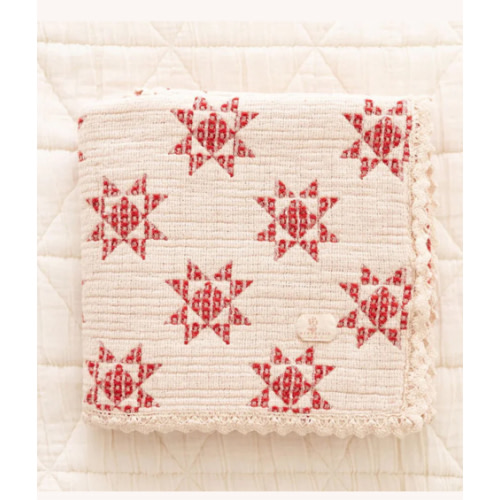 Ruby Star Patchwork Quilt