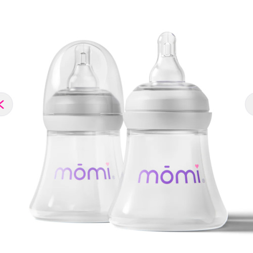 mōmi breast-like bottle, 5oz 2-set