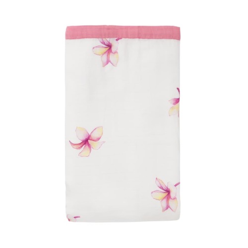 Plumeria Throw Blanket