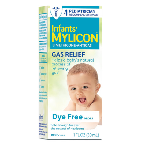MYLICON Infants Gas Relief Drops for Infants and Babies, Dye Free Formula, 1 Fluid Ounce