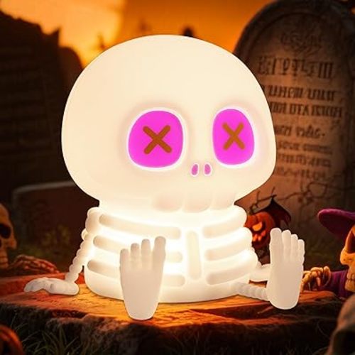 Ammonite Dragon Night Light, Cute Dragon Lamp with 8 Color Lights, Soft Silicone Kids Nursery Nightlight LED Touch Light, Kids Bedroom Decor as Xmas Birthday Gifts