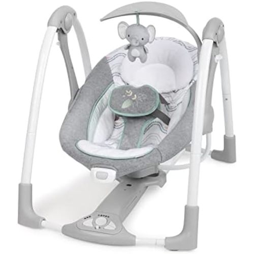 Ingenuity ConvertMe Baby Swing & Infant Seat, Newborn to 9 Months, Swell