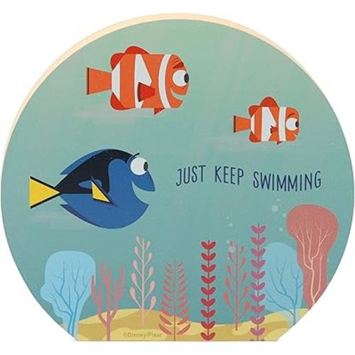 Disney Pixar Finding Dory Fish Bowl Shelf Sitter Decor - Just Keep Swimming - Cute Finding Dory Decoration