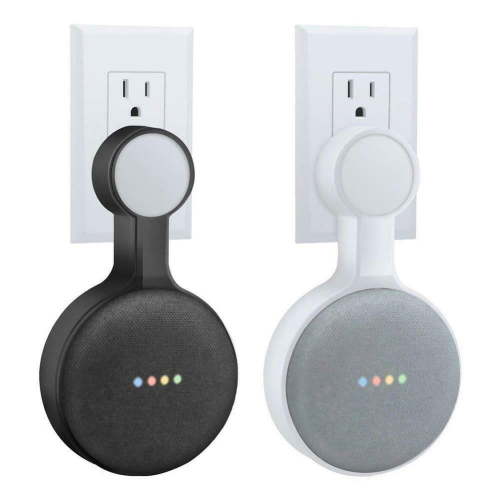 Bobasndm Outlet Wall Mount Bracket Holder Accessory for Google Home Mini Smart Speaker