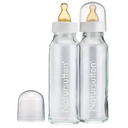 Natursutten 8oz Glass Baby Bottles