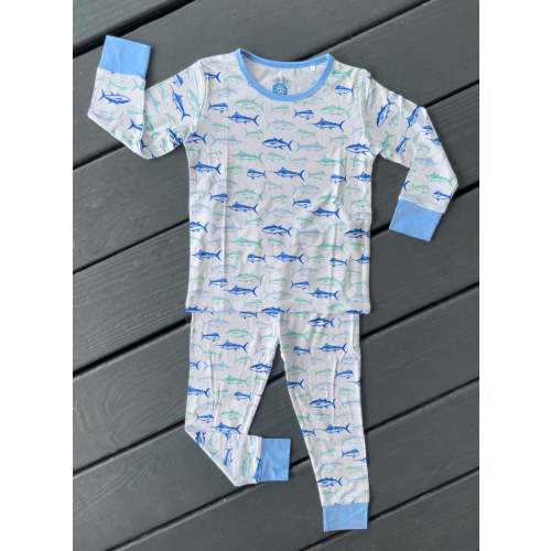 Maritime Medley Blue Two Piece Pajama – TidalTots