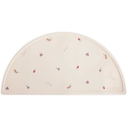 mushie Silicone Placemat for Kids | BPA-Free Non-Slip Design (Circus)