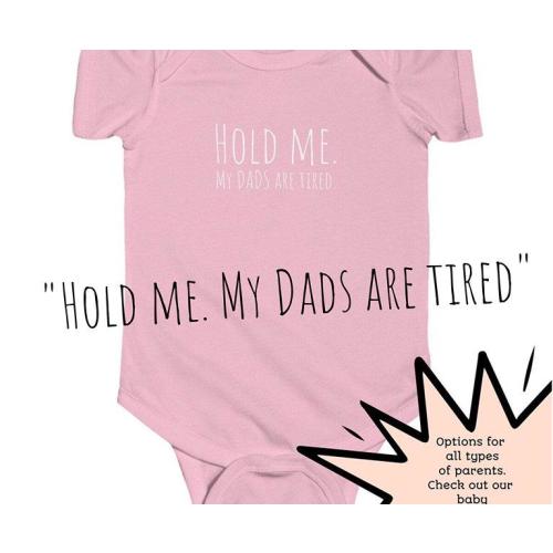 Infant Jersey Bodysuit - gift for dads baby shower baby onesie baby clothes gift for gay dads
