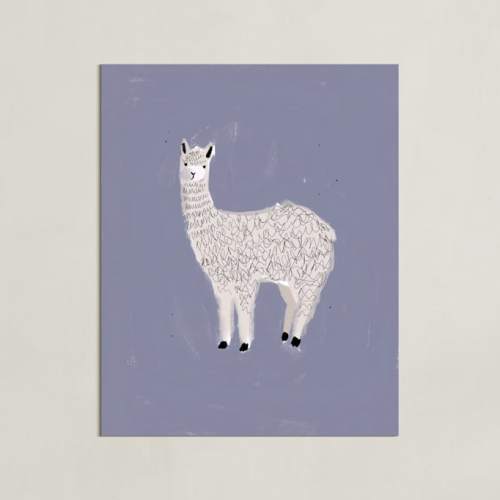 Sunshine Alpaca Limited Edition Children's Art Print by SALLY MURPHY