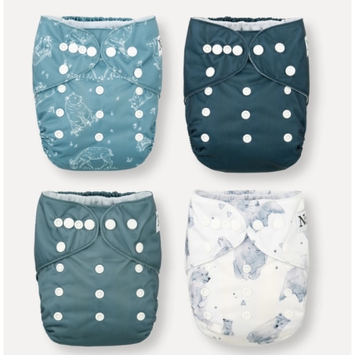 Pack of 4- Ones year old cloth diaper