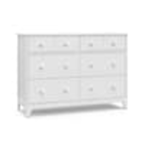 Storkcraft Moss 6-Drawer White Dresser 03756-101