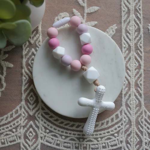 Silicone Rosary Decade Teething Toy