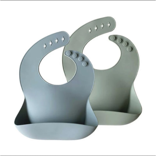 Silicone Baby Bib - 2 Pack