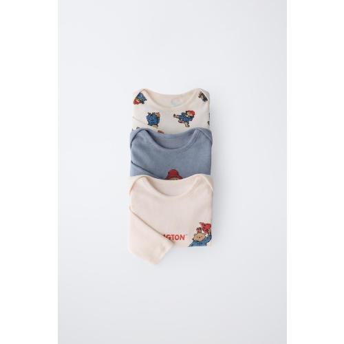 THREE-PACK OF PADDINGTON™ BODYSUITS - Ecru | ZARA United States