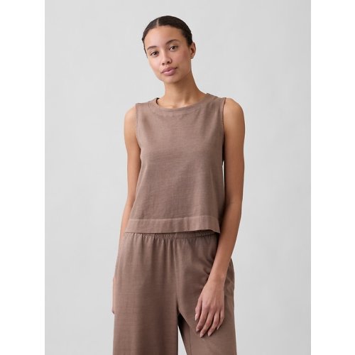 Crewneck PJ Shell Tank Top 100% cotton