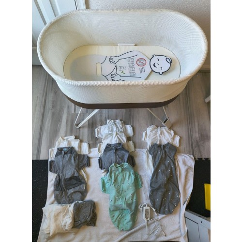 Happiest Baby Snoo Smart Sleeper Bassinet - Complete w/ 8 Sleep Sacks + 4 Sheets
