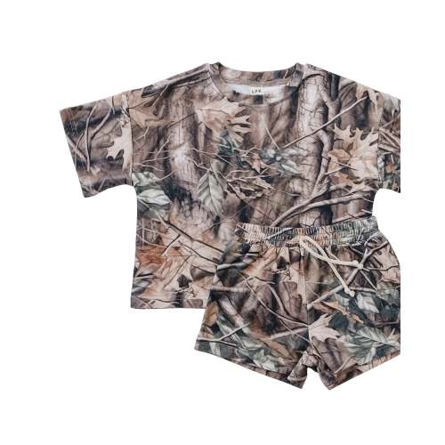 Shorts Set | Brown Camo