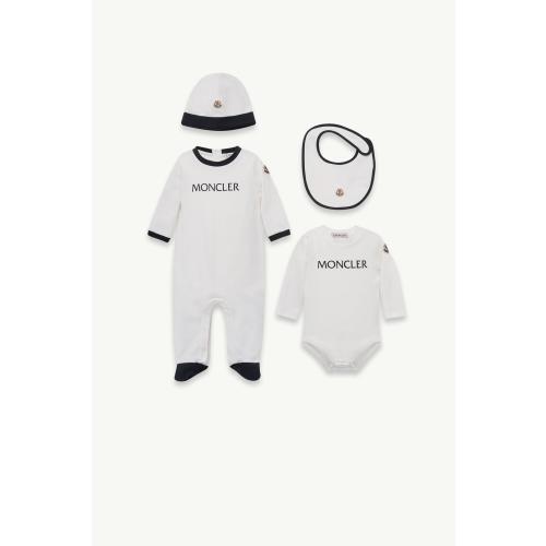 White Logo Cotton Set with Gift Box - Clothing for Children | Moncler US