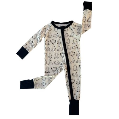 Spooky Ghosts Zippered Romper
